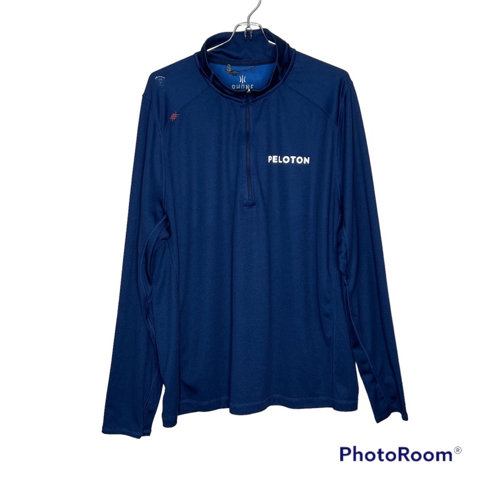 Rhone 1/4 Zip Polartec Peloton Blue Pullover Size Large L